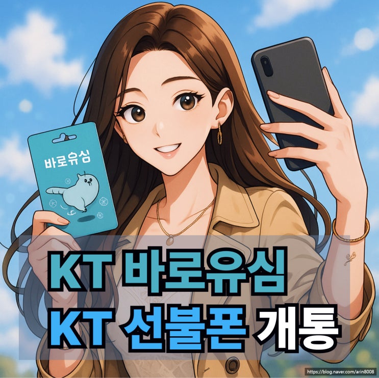  바로유심으로 가능한  KT 선불폰 개통 방법