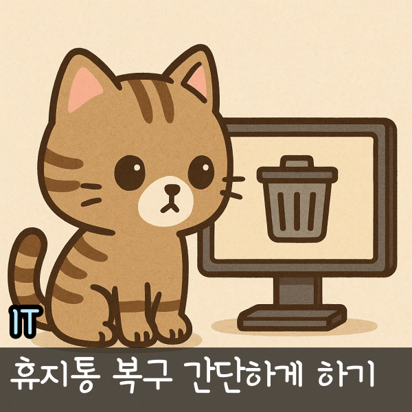  휴지통 삭제 복구 하는 법, 컴퓨터 파일 복원 이지어스로 간단하게