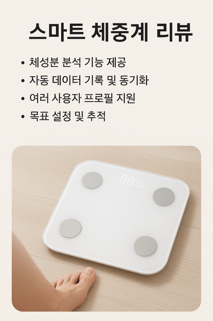  스마트 체중계 리뷰 – 건강 관리의 시작은 정확한 데이터에서