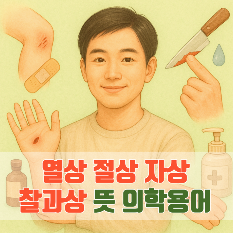 열상 절상 자상 찰과상 뜻 의학용어 -헷갈리는 상처 유형