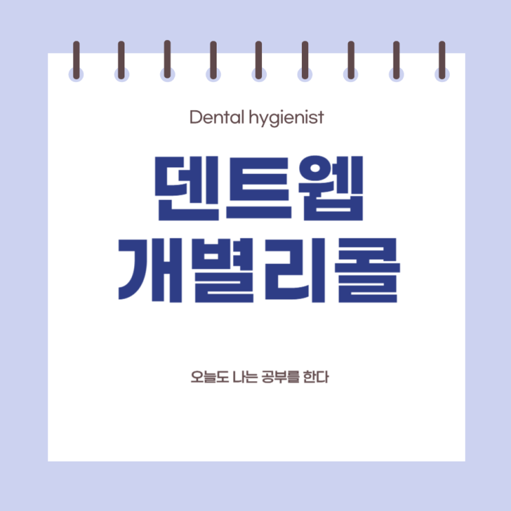  [업무 기록] 22. 덴트웹 리콜 관리 2) 개별 리콜 활용 꿀팁