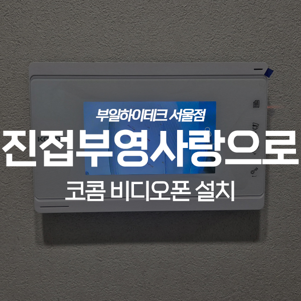  남양주 진접부영사랑으로아파트 코콤 비디오폰 교체 설치