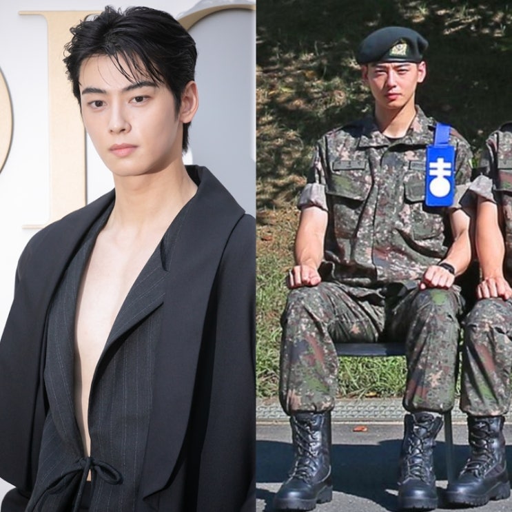 <b>차은우</b>, <b>중대장 훈련병</b> 발탁...군생활도 비주얼도 완벽