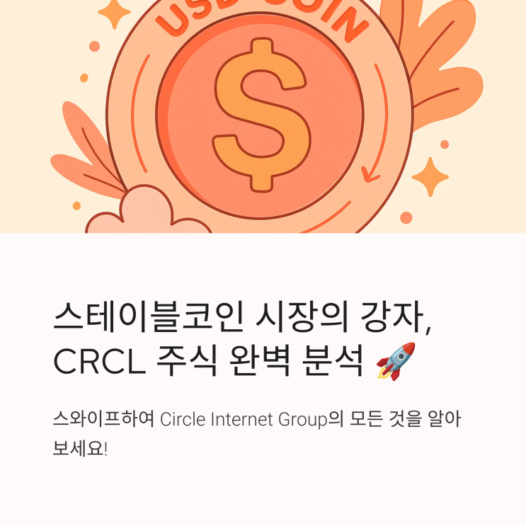  CRCL 주식, 스테이블코인 시장의 강자 Circle Internet Group 분석