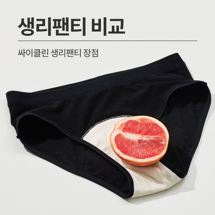  생리팬티 비교  싸이클린은 뭐가 다를까?