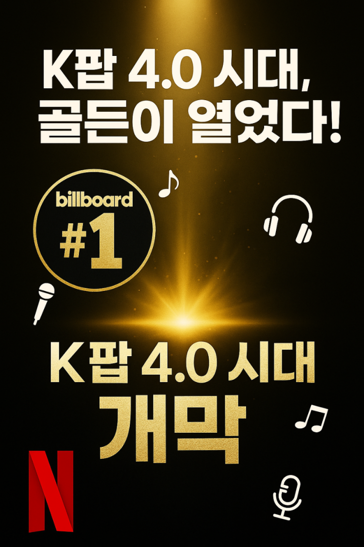  빌보드 1위 찍은 ‘골든’… 이게 진짜 K팝 4.0 시대! (케이팝 데몬 헌터스 OST)