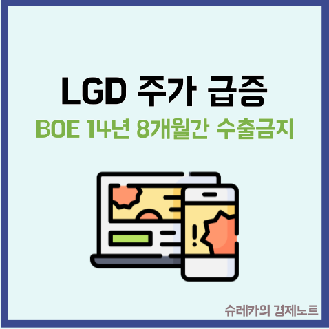  LG 디스플레이 주가 폭등 BOE 미국 퇴출 OLED 앞으로 전망은?