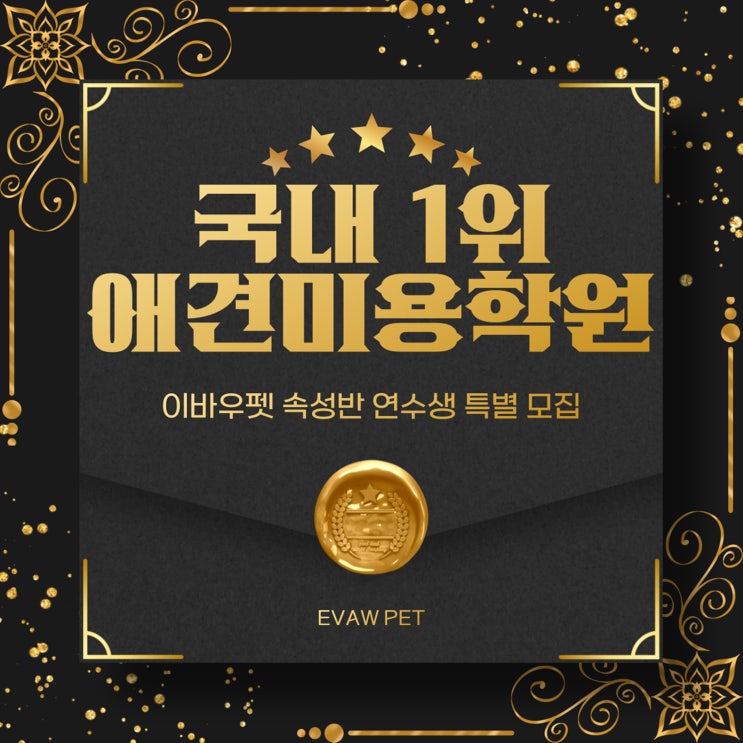  논현애견미용학원 국내 1위의 위엄을 지키는 교육