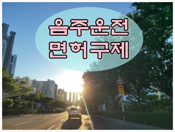  음주운전2번 면허구제 벌금 등 신경 써야 할 것들