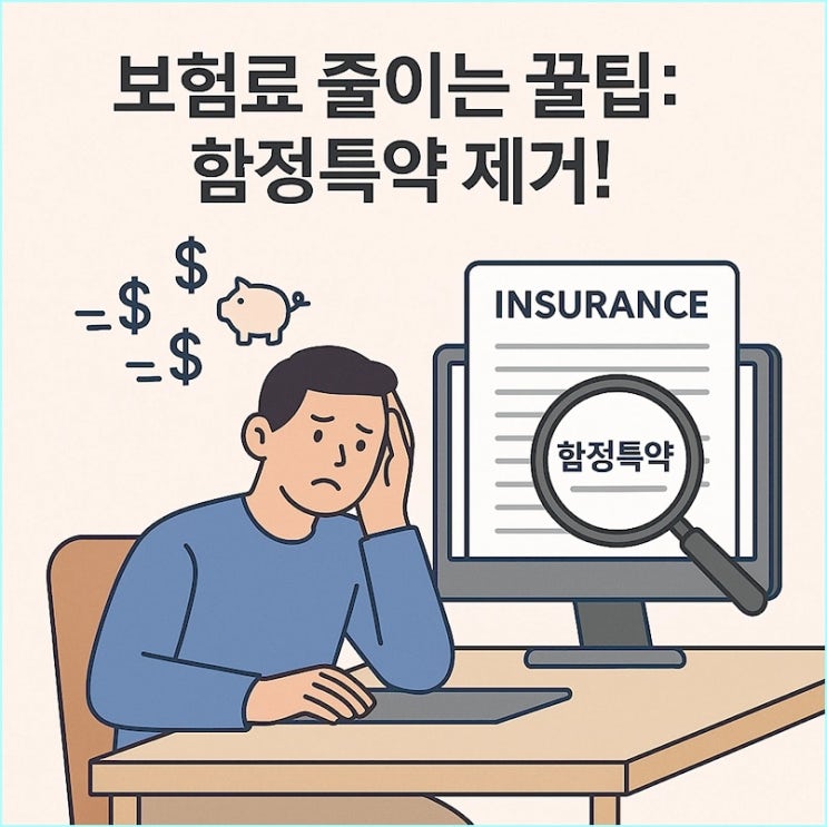  보험사만 배 불리는 함정 특약 5가지(초간단 보험료 줄이는 방법)