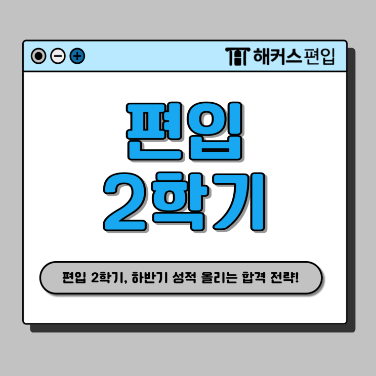  편입 2학기, 하반기 성적 올리는 현실적인 합격 전략 (ft. 영어단어 공부)