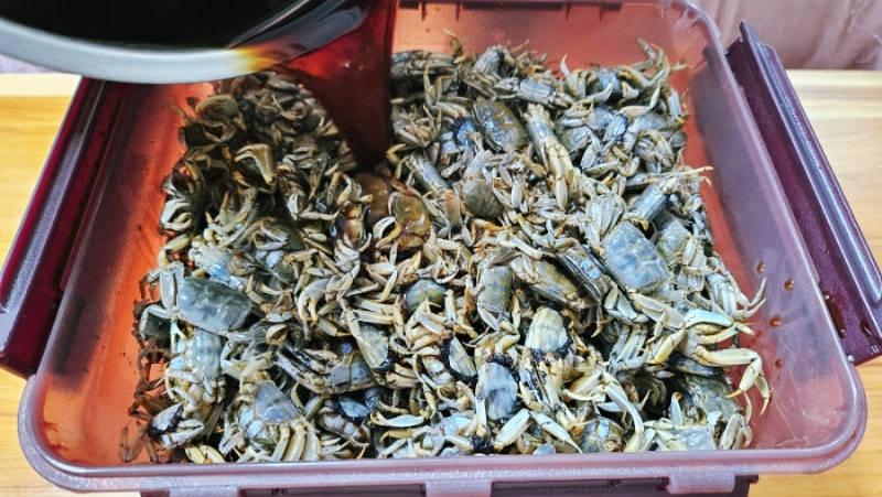 말모 껍질째 먹는 밥도둑 칠게 간장게장 만드는 방법 / 칠게(뻘게) 게장 담는 법