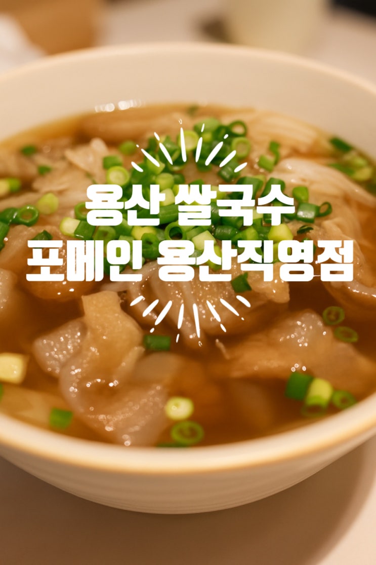  용산 쌀국수 추천 포메인 텐돈 포로 즐기는 베트남 현지 감성 후기