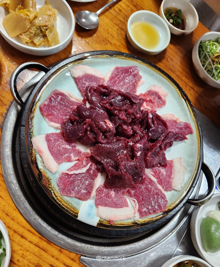  목포 여행 맛집 내돈내산 등대식육식당 생고기 도전!