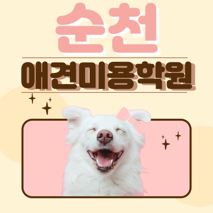  순천애견미용학원, 6개월 속성반으로 빠르게 자격증 취득할수 있는 곳