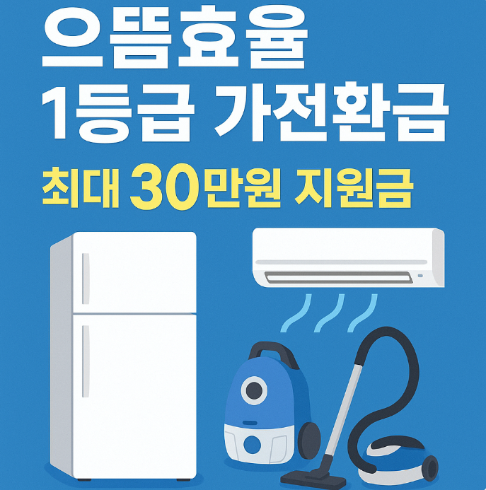  에너지 1등급 으뜸효율 가전 환급 조건 금액 신청 방법 정리