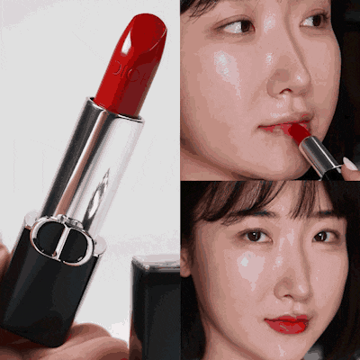 학생 레드립 추천 / 루즈 디올 립스틱 999 사틴 리얼 발색