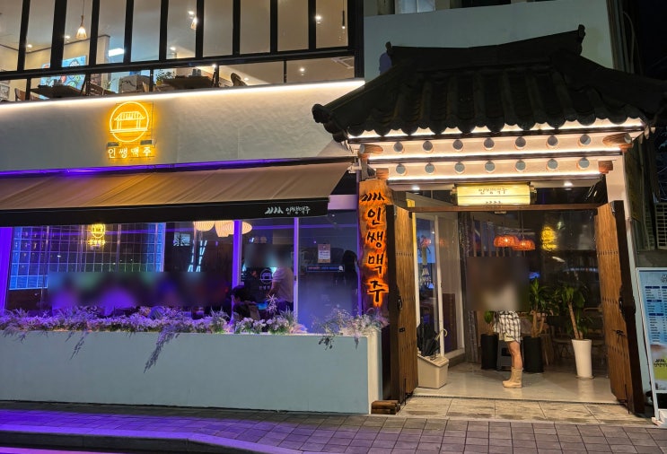  온천천 벚꽃 직관 분위기 좋은 맥주 맛집 인쌩맥주 부산온천천점