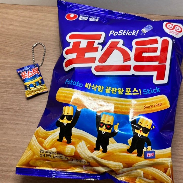  [캡슐가챠] 농심 스낵 쉐이커 키링 - 포스틱
