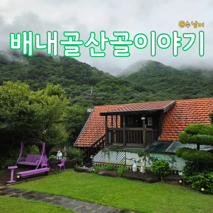  휴가 기록-양산 배내골산골이야기 펜션 국내여행 숙박 후기