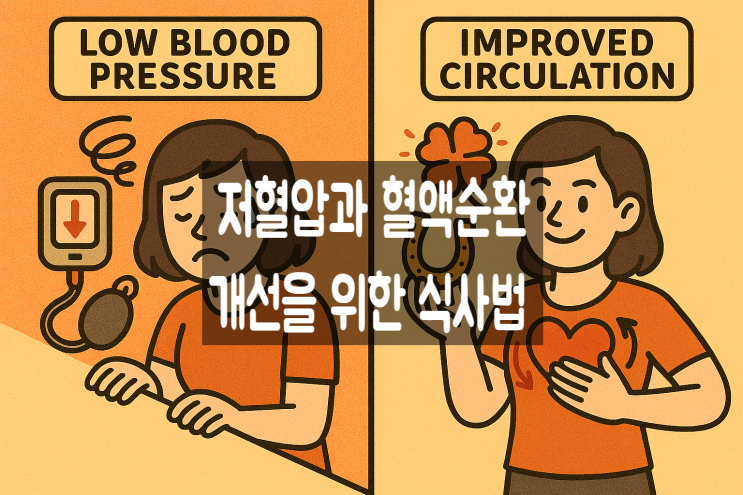  저혈압과 혈액순환 개선을 위한 식사법