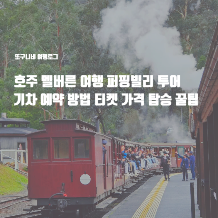  퍼핑빌리 투어 기차 예약 방법 티켓 가격 탑승 꿀팁, 호주 멜버른 여행
