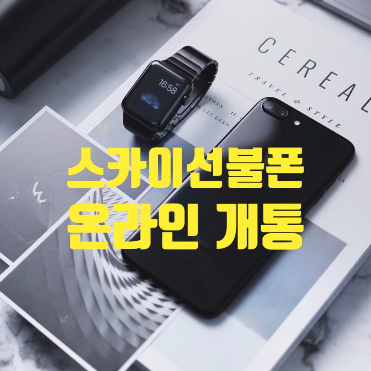  스카이선불폰 온라인 개통 방법