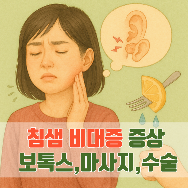 침샘 비대증 증상 완화 보톡스,마사지,수술 뭐가 답일까?