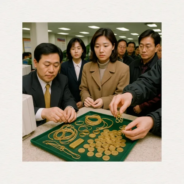  1997년 외환위기와 금모으기 운동 국민 단결의 기적