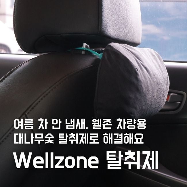 무향 차량용 탈취제 습기까지 웰존 대나무숯 사용기