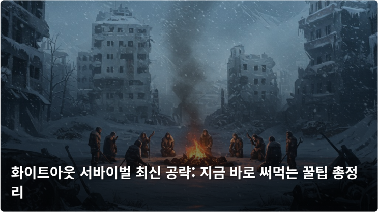  화이트아웃 서바이벌 최신 공략: 지금 바로 써먹는 꿀팁 총정리