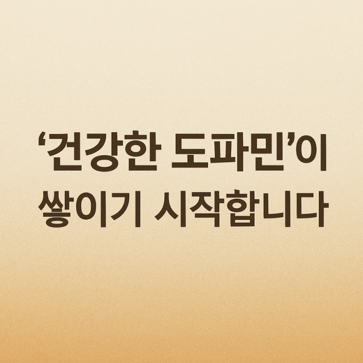  헬씨파민으로 인생 루틴 재설계하는 법