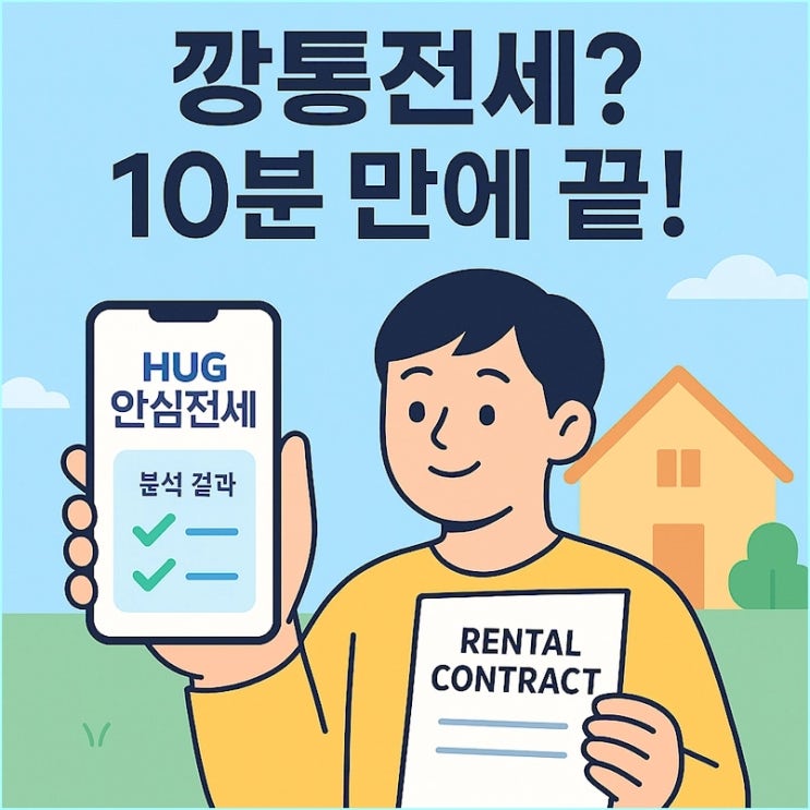  깡통전세 구별법, HUG 안심전세 앱으로 10분 만에 끝내세요