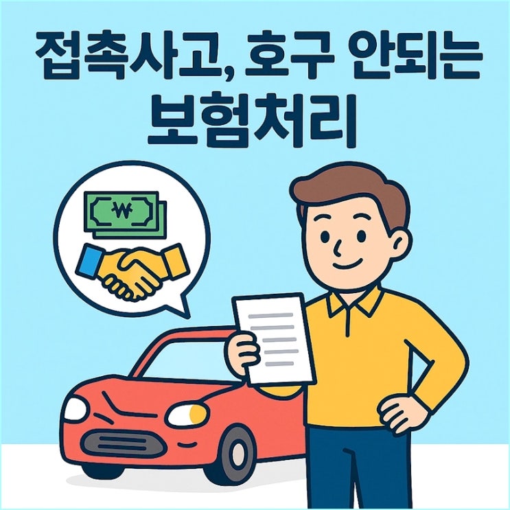  접촉사고 보험 처리법 (미수선처리, 대인접수, 합의금 협상 A to Z)