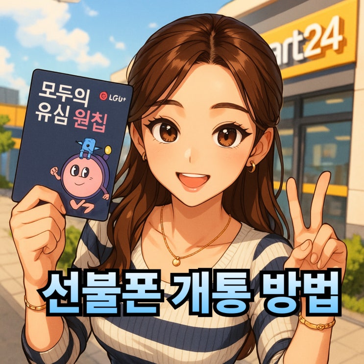  이마트24 유심 선불폰 개통 접수 순서