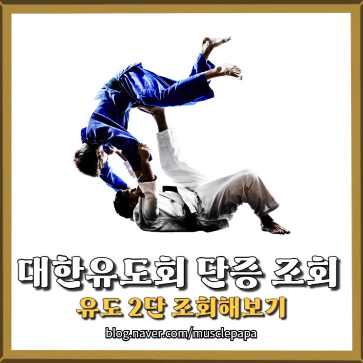  대한유도회 단증 조회 방법과 유도의 진짜 매력｜2단 보유자의 경험담