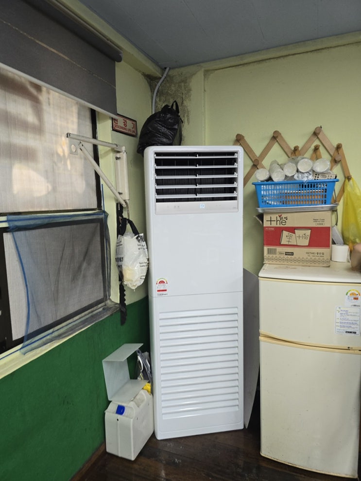  인천 가좌동 삼성 스탠드 36평 에어컨 설치, 실내 탁구장 시공 후기