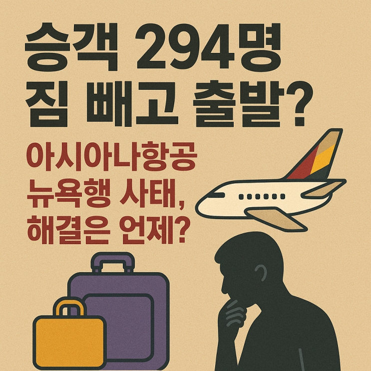  아시아나항공, 승객 294명 짐 빼고 뉴욕행? 화산 폭발로 벌어진 황당한 사건