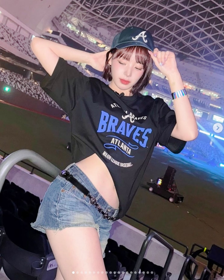  한화 이글스 치어리더 하지원, 인스타 28도 ~ 30도 옷차림