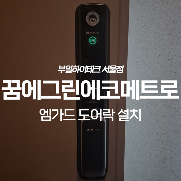  인천 남동구 논현동 한화꿈에그린에코메트로 현관 도어락 교체 설치