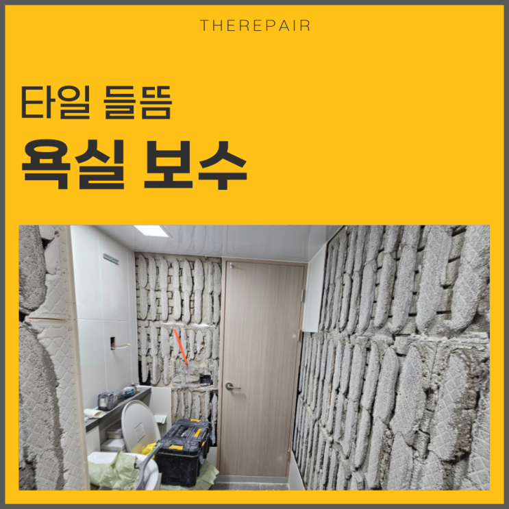  욕실타일보수 타일들뜸 원인과 해결법