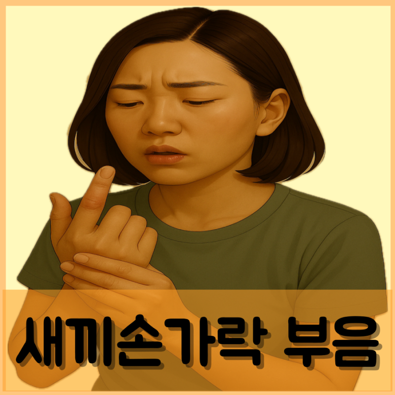 새끼손가락 마디 부음 손가락 마디 통증 원인 관리방법