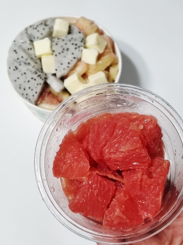 요아정 배달 주문 (토핑 선택 자몽 무화과 메로골드자몽 무화과 큐브치즈)