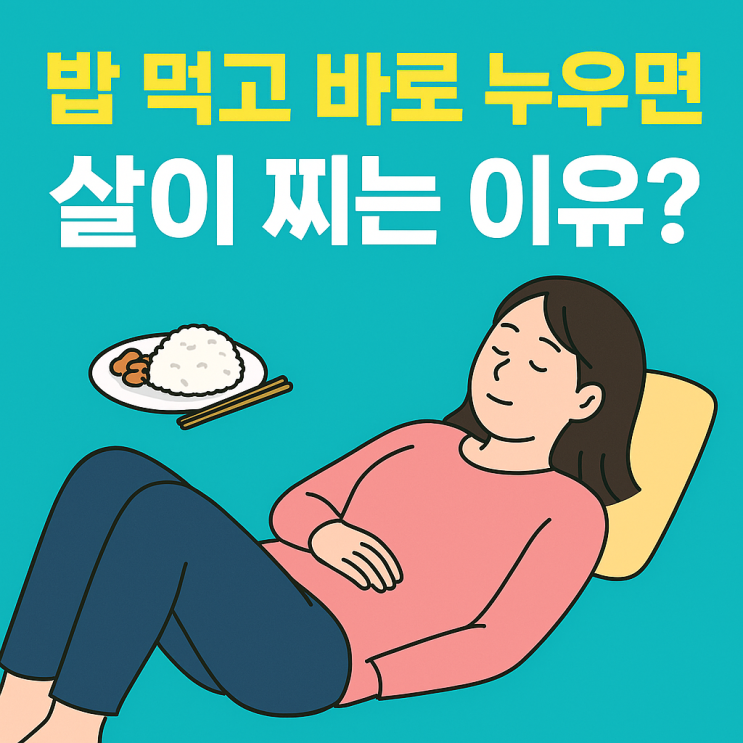  다이어트 중이라면 꼭 알아야 할! 식후 눕는 행동의 위험성