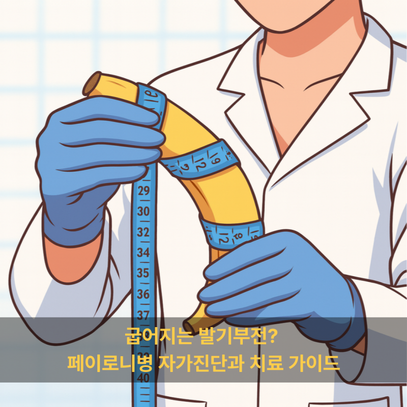 굽어지는 발기부전? 페이로니병 자가진단과 치료 가이드