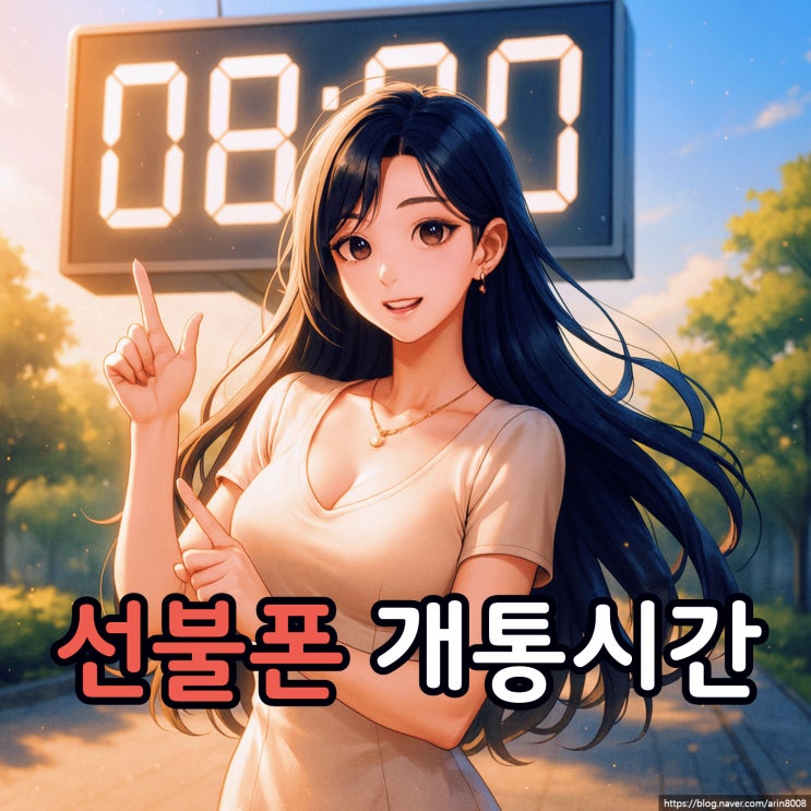  선불폰 개통 시간 안내와 준비물