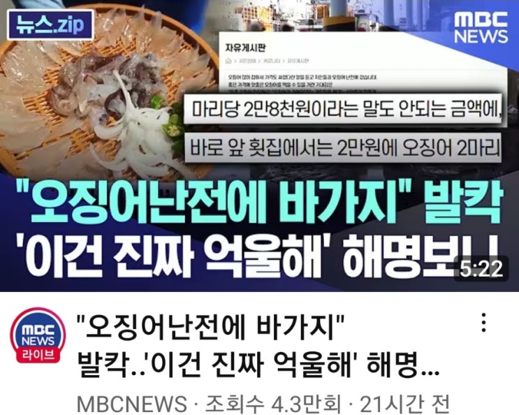 강원도 "<b>오징어</b> 난전 <b>바가지</b>"로 본 강원관광의 미래. .