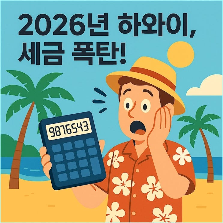  하와이 여행 경비, 2026년부터 '기후세(그린피)' 추가됩니다