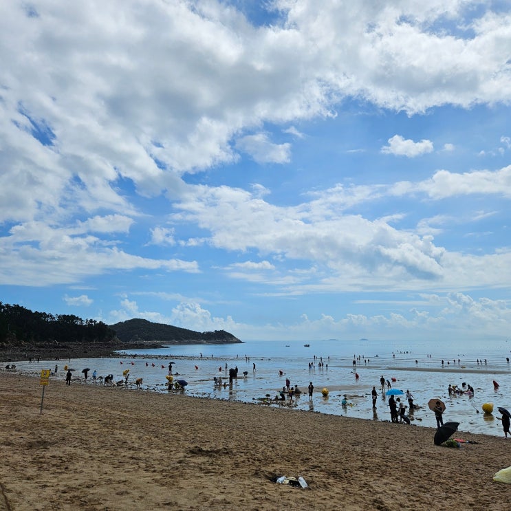  영종도 왕산해수욕장 저렴한 주차, 발 씻는 곳 왕산공영주차장