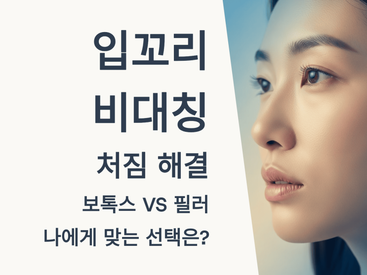  입꼬리 비대칭·처짐 해결: 보톡스 VS 필러, 나에게 맞는 선택은?